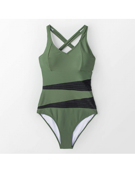 olive green bathing suit one piece