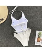 White Color One Piece Swimsuit ,,Pad“